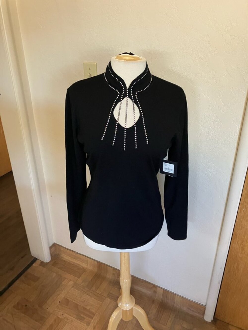 Reba Black with rhinstones Blouse